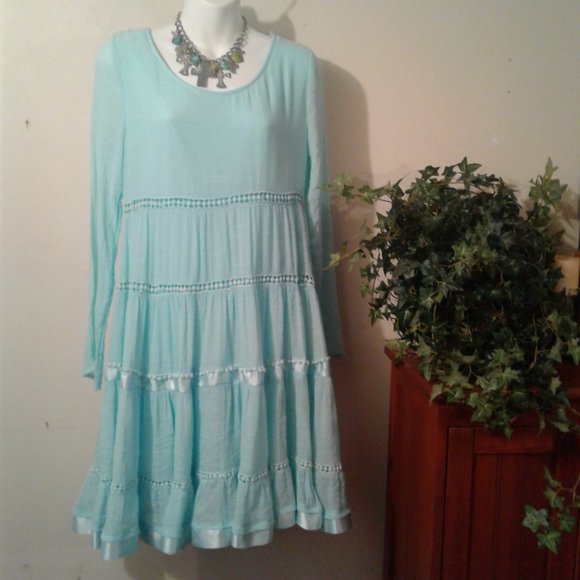 Altar'd State Dresses & Skirts - Altar'd State Tiered Ruffled Boho Dress Size L